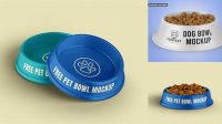 6067+ Matte Pet Feeding Bowl PSD Mockup PSD Free Download