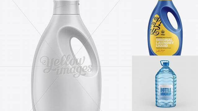 6069+ 2.5L Laundry Bottle PSD Mockup Smart Layer Mockup Free