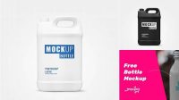 6075+ Gallon Bottle Mockup Free High-End Layered Mockup Free