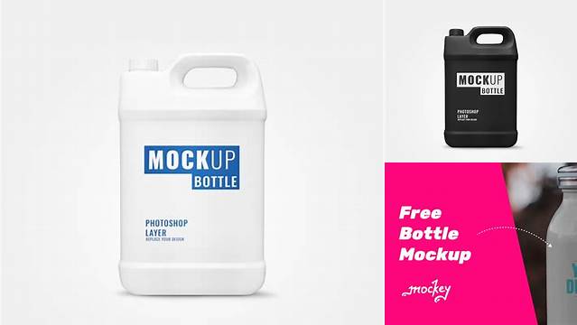 6075+ Gallon Bottle Mockup Free High-End Layered Mockup Free