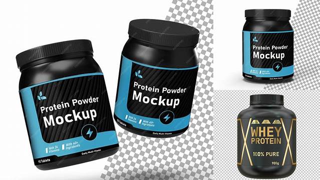 6077+ Protein Plastic Bottle PSD Mockup Premium Mockup Freebie