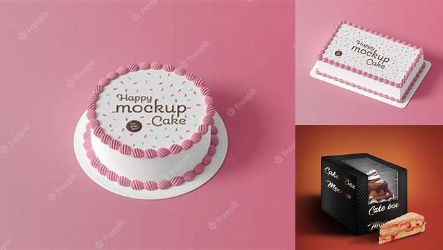 6079+ Cake Mockup Free Easy-to-Edit PSD