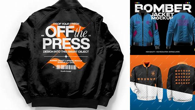 6080+ Bomber Jacket Mockup Free Download Exclusive Layered PSD Mockup