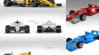 6088+ F1 Car Mockup Free Include TIFF