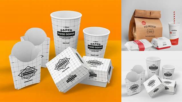 6094+ Fast Food Packaging Mockup Exclusive Free PSD Mockups