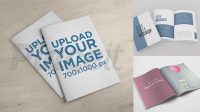 6096+ A6 Booklet Mockup Free PSD