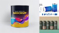 6097+ Tin Can PSD Mockup Top & Bottom Views Stylish PSD for Free