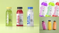 6101+ Plastic Smoothie Bottle PSD Mockup Versatile Photoshop File