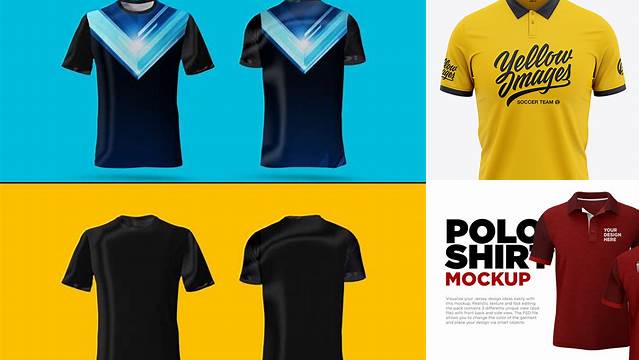 6107+ Mock Up Jersey Polos Free PSD for Creatives