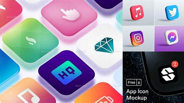 611+ Application Icon Mockup Mockup PSD Free Download