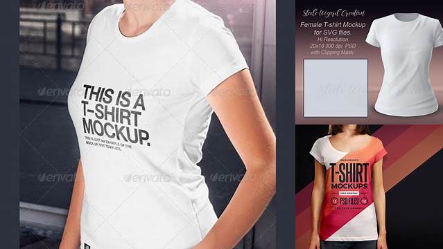 6112+ Female Shirt Mockup Digital Download