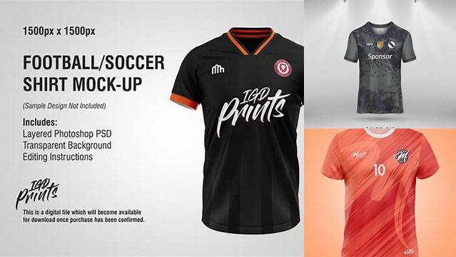 6115+ Mock Up Camiseta De Futbol Include TIFF