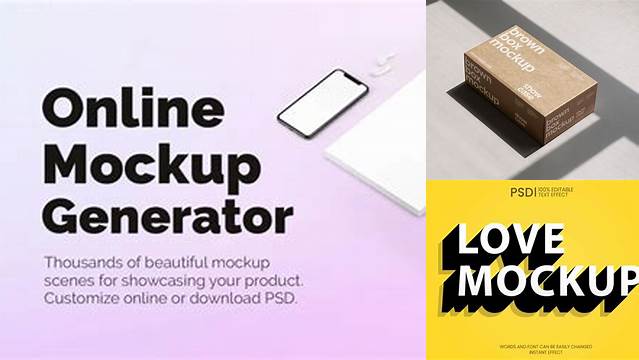 6117+ Free Online Mockup Generator No Watermark Professional PSD Mockup