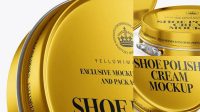 612+ Metallic Shoe Polish Cream Jars PSD Mockup PSD for Creative Projects