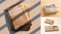 6121+ A4 Kraft Paper PSD Mockup Exclusive Layered PSD Mockup