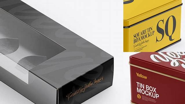 6122+ Box with Bottle PSD Mockup Half Side View High-Angle Shot High-Resolution PSD Download