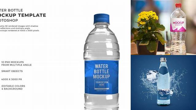 6131+ 750ml Water Bottle PSD Mockup Custom Design Freebie PSD