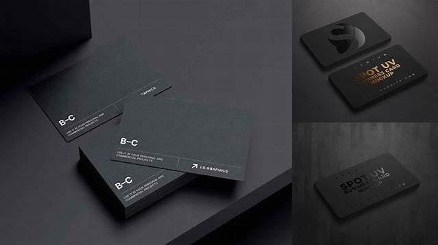 6135+ Uv Business Card Mockup Versatile Photoshop File