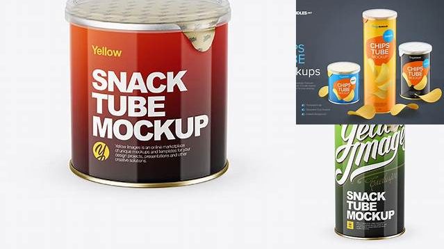 614+ Glossy Snack Tube PSD Mockup High Angle Fully Editable Photoshop PSD Free Download