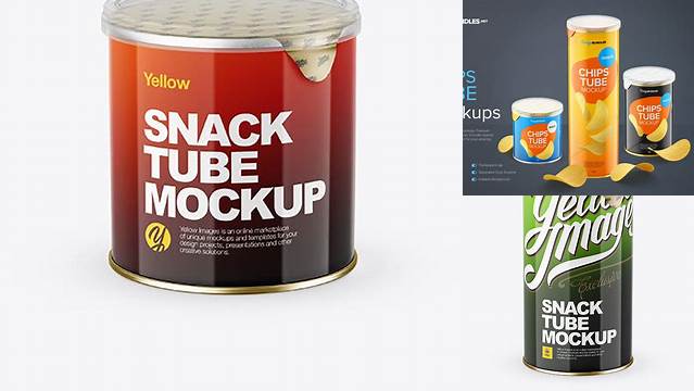 614+ Glossy Snack Tube PSD Mockup High Angle Fully Editable Photoshop PSD Free Download