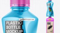 6141+ Metallized Plastic Bottle PSD Mockup Creative Layered Design File