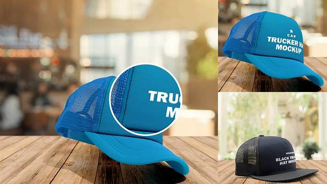 6145+ Free Trucker Hat Mockup Mockup PSD