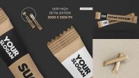 6148+ Kraft Stick Sachet PSD Mockup Include TIFF