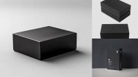 6153+ Black Box Mockup Custom Graphic Mockup File