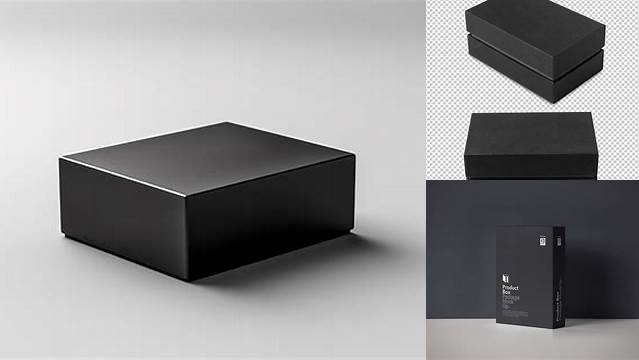 6153+ Black Box Mockup Custom Graphic Mockup File