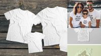 6155+ Family Shirt Mockup Free Unique High-Resolution PSD