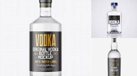 6155+ Vodka Bottle Mockup Exclusive Free Creative Resource