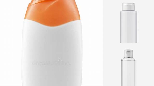 616+ 150ml Plastic Shampoo Bottle with Flip-Top Cap PSD Mockup For Free Download