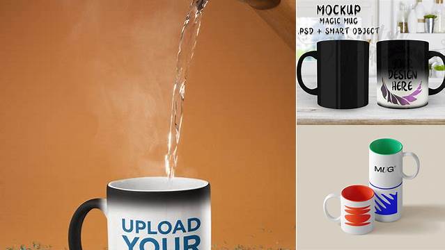 6168+ Magic Mug Mockup Free Layered Photoshop Template