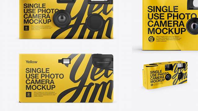 617+ Disposable Photo Camera PSD Mockup Editable Graphic Design Files