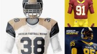 617+ Free American Football Jersey Mockup For Free Download