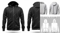 6170+ Zipper Hoodie Mockup Free Easy Editable