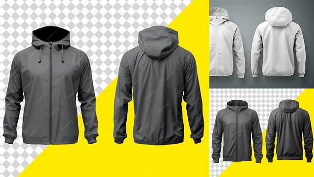 6176+ Windbreaker Jacket Mockup Psd Free High Resolution