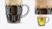 6182+ Britannia Glass With Stout Beer PSD Mockup Custom Mockup PSD for Free