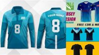 6184+ Mockup Kaos Jersey Cdr PSD Free Download