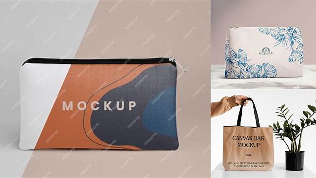 6187+ Canvas Pouch Mockup Free PSD