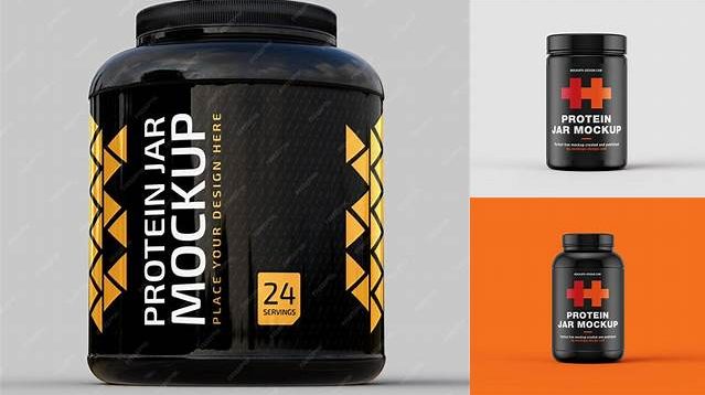 6191+ Protein Jar PSD Mockup High-Quality Design Free PSD