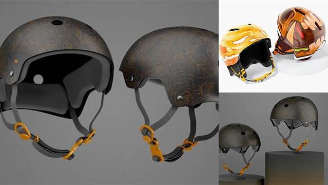 6191+ Skateboard Helmet PSD Mockup Back View Professional Graphic PSD Download