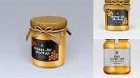 6194+ Ceramic Honey Jar PSD Mockup Advanced Photoshop Template