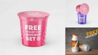 6195+ Cup With Frozen Yogurt PSD Mockup Download Premium Free PSD