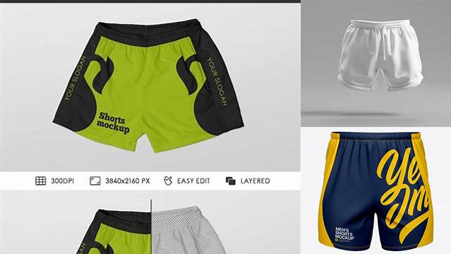 6198+ Athletic Shorts Mockup Free High Resolution