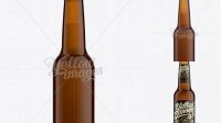 620+ 275ml Longneck Amber Bottle PSD Mockup Easy-to-Edit Photoshop Freebie