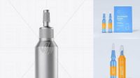 620+ Metallized Ampule Bottle PSD Mockup Modern Free PSD Template