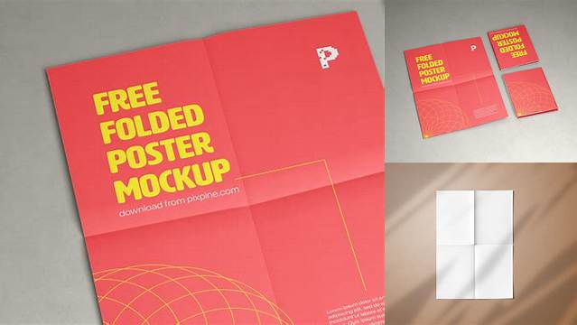 6200+ Folded Poster Mockup Download Free