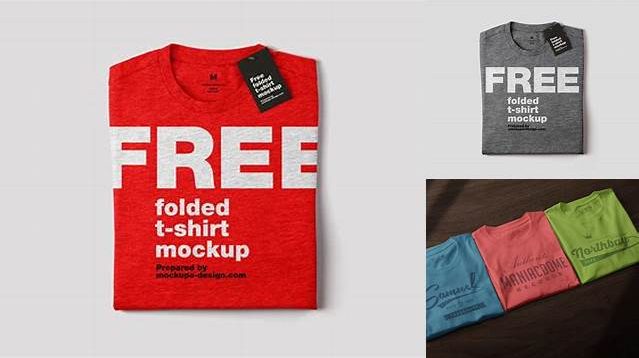 6201+ Folded T-Shirt PSD Mockup Fully Customizable Mockup PSD Free