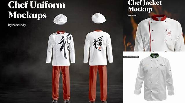 6203+ Chef Uniform Mockup Editable Photoshop File